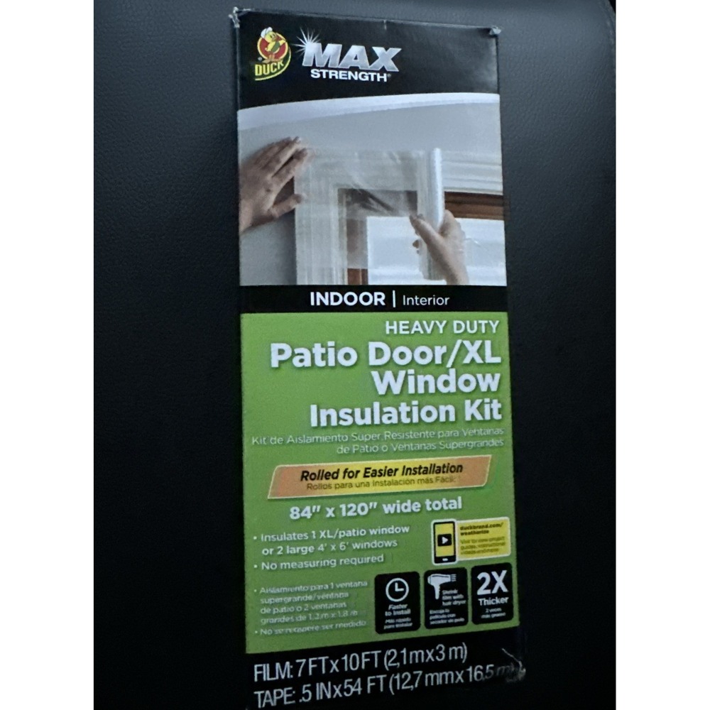 DUCK Max Strength Indoor 84" x 120" Patio Door/XL Window Insulation Kit